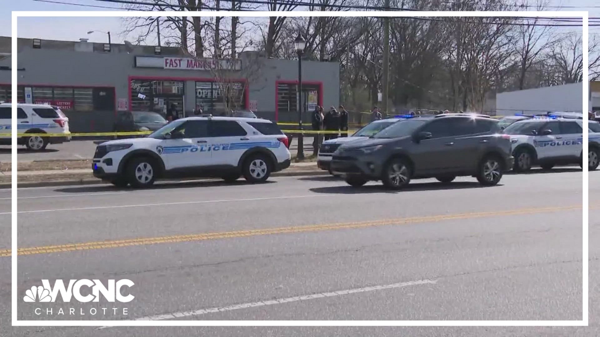 One person was injured after being shot Thursday by a Charlotte-Mecklenburg Police officer along Beatties Ford Road, CMPD confirmed.