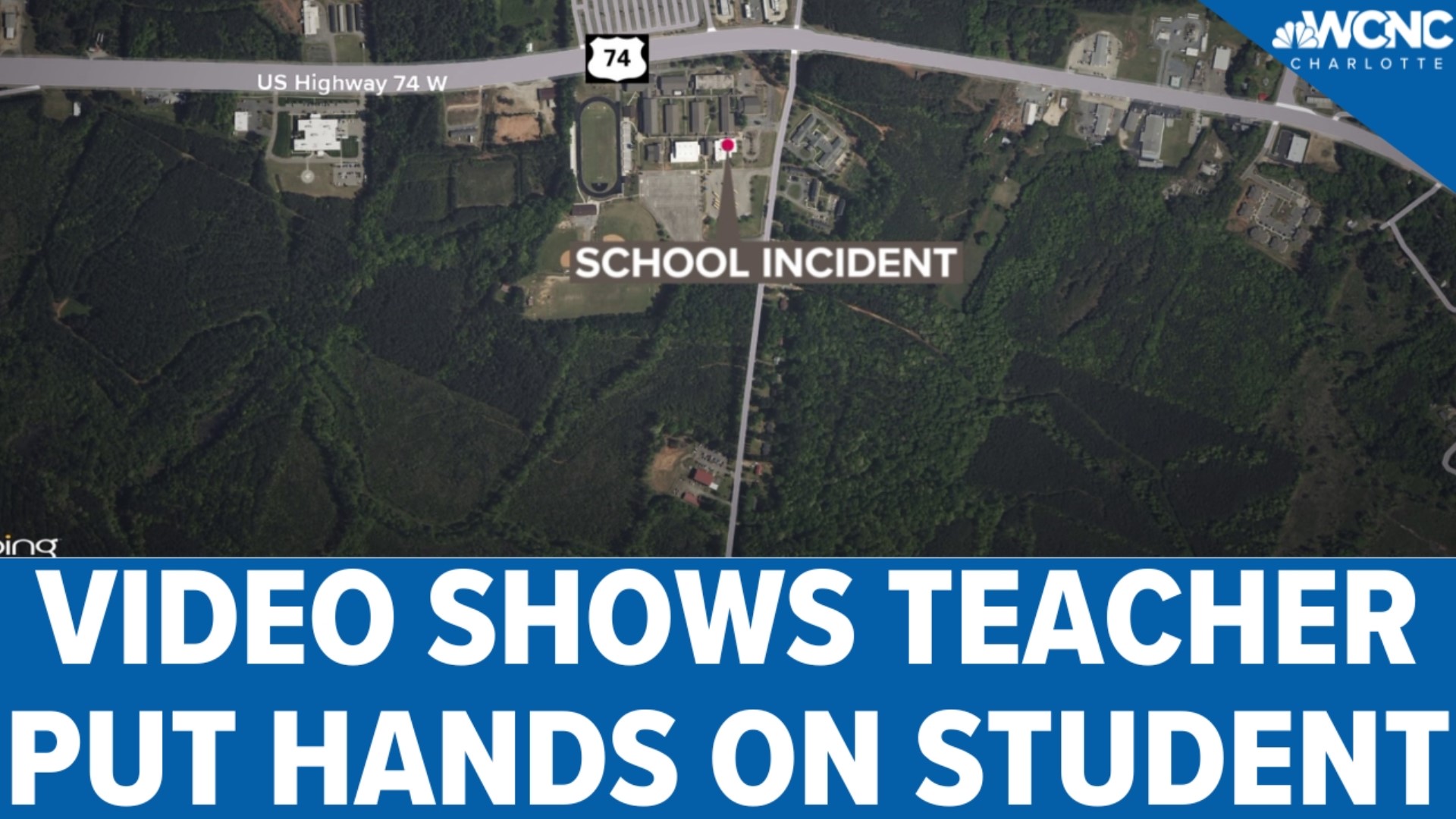 The Wadesboro Police Department is looking into an incident where a school employee put his hands on a student.