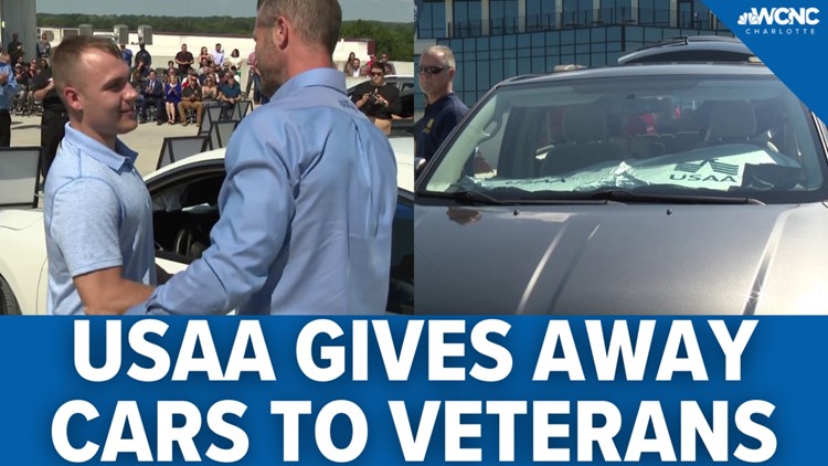 USAA gives away cars to CLT area veterans