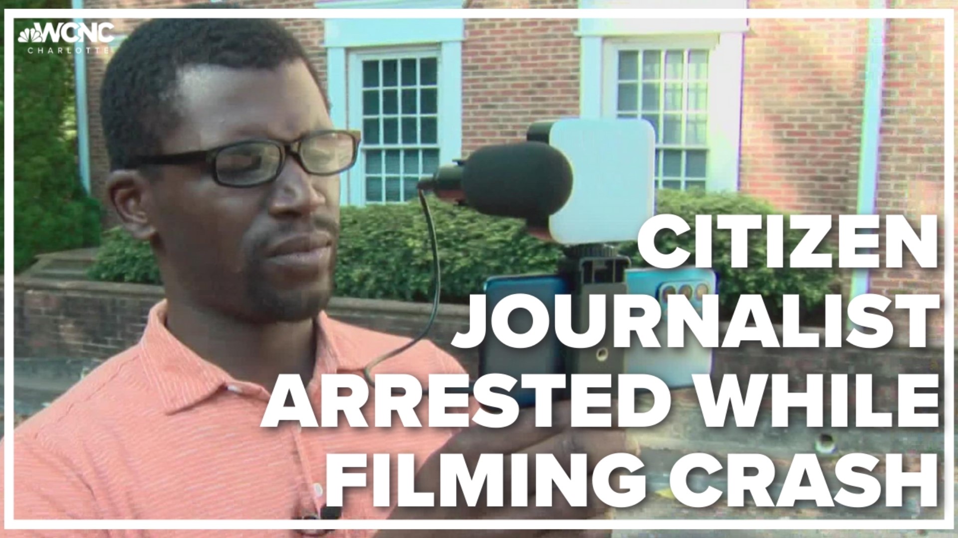 What started with a man filming a routine crash in Gaston County ended with police turning off his camera, charging him with a crime and taking him to jail.