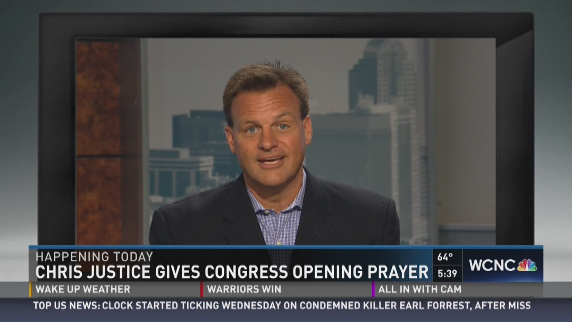 Chris Justice gives Congress opening prayer