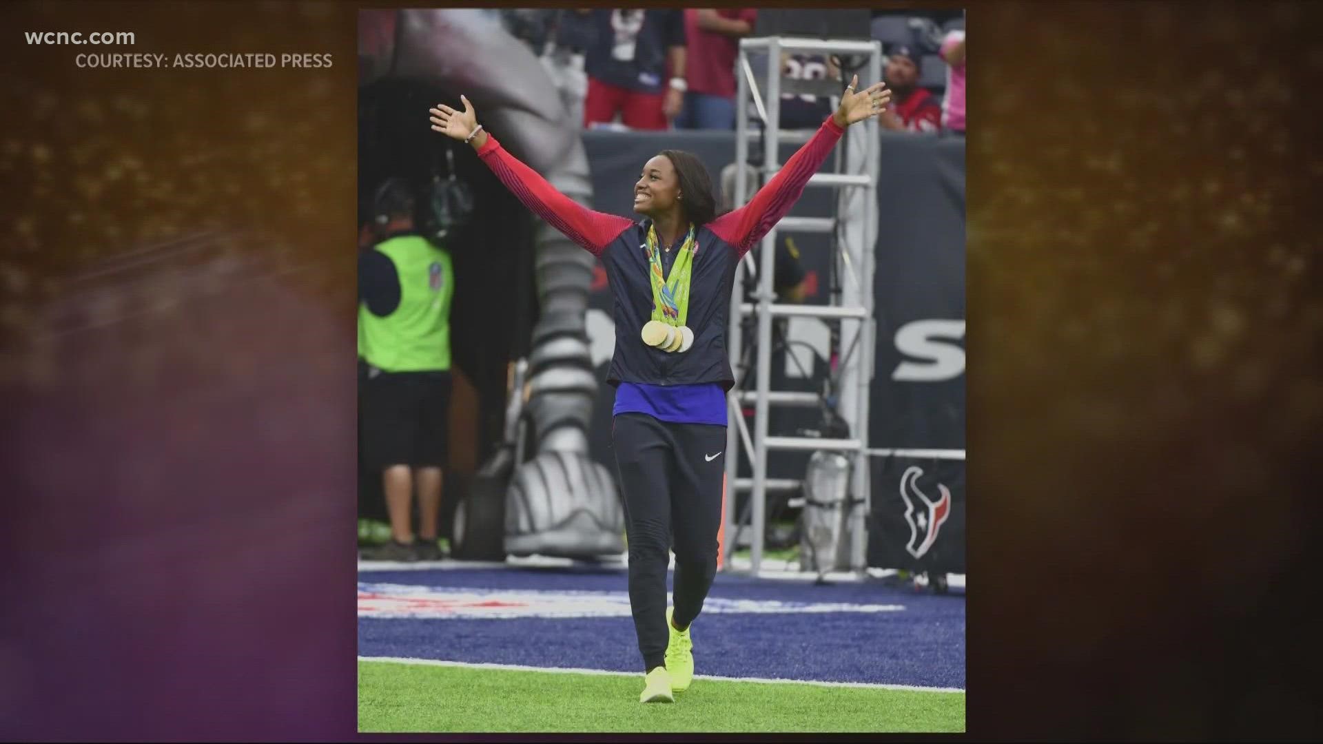 We get a look at Simone Manuel, who made more than a splash at the Rio Olympics in 2016