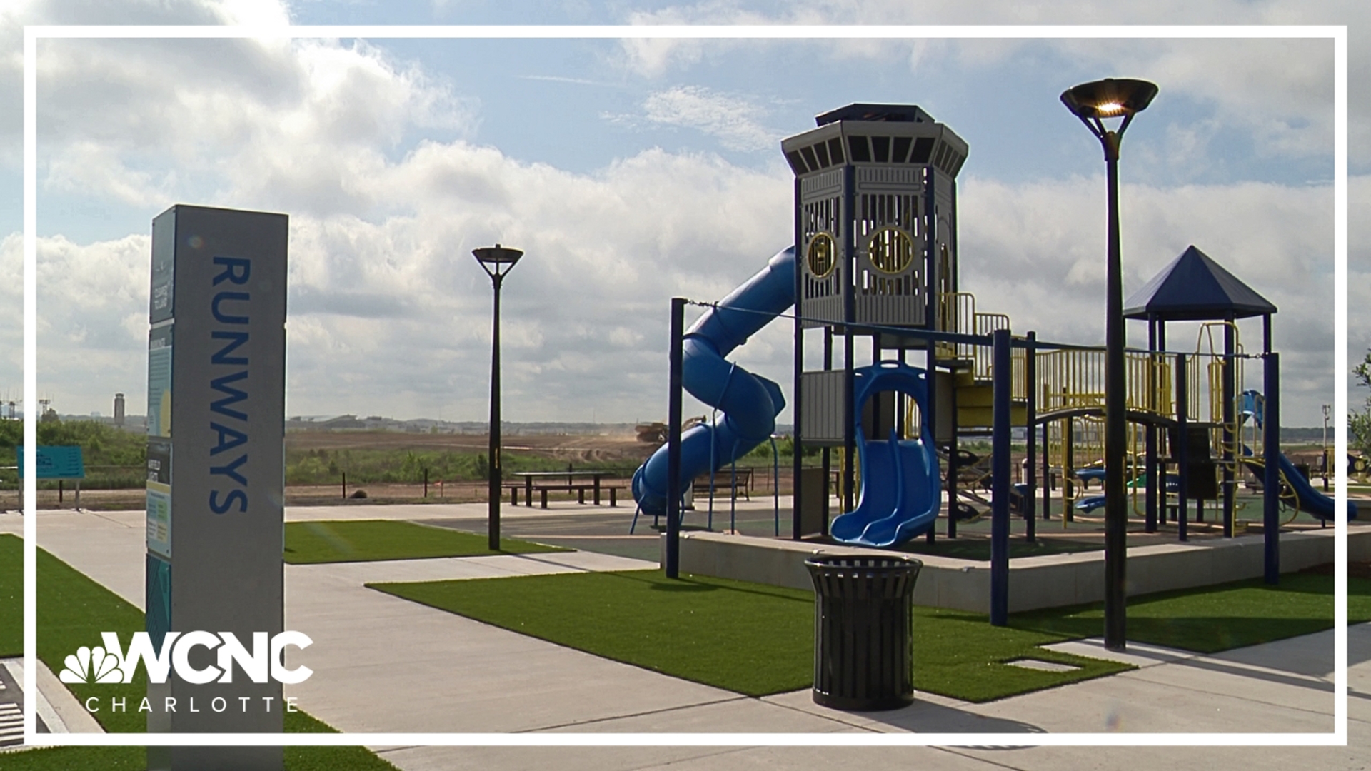 A revamped $8 million Charlotte Douglas Airport Overlook Park was revealed Thursday ahead of a public opening Friday.