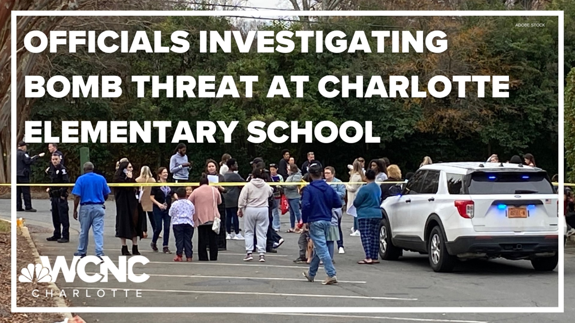 Pinewood Elementary School in south Charlotte was evacuated after a bomb threat, school district officials said.