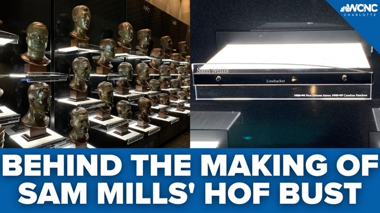 Behind the making of Sam Mills' Hall of Fame bust