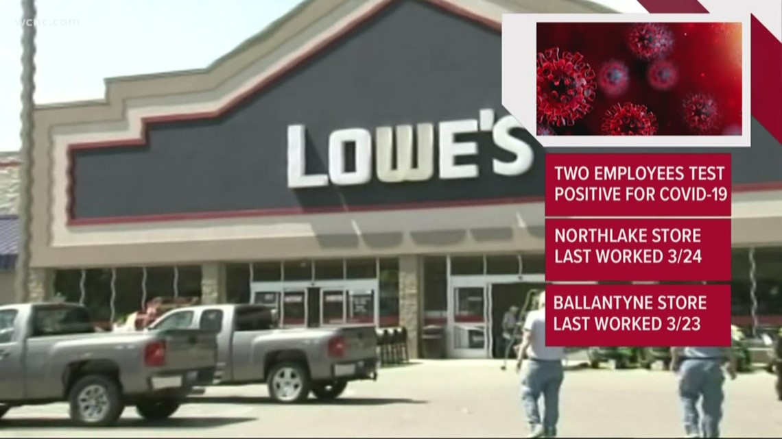 Two Lowe's employees test positive for COVID19