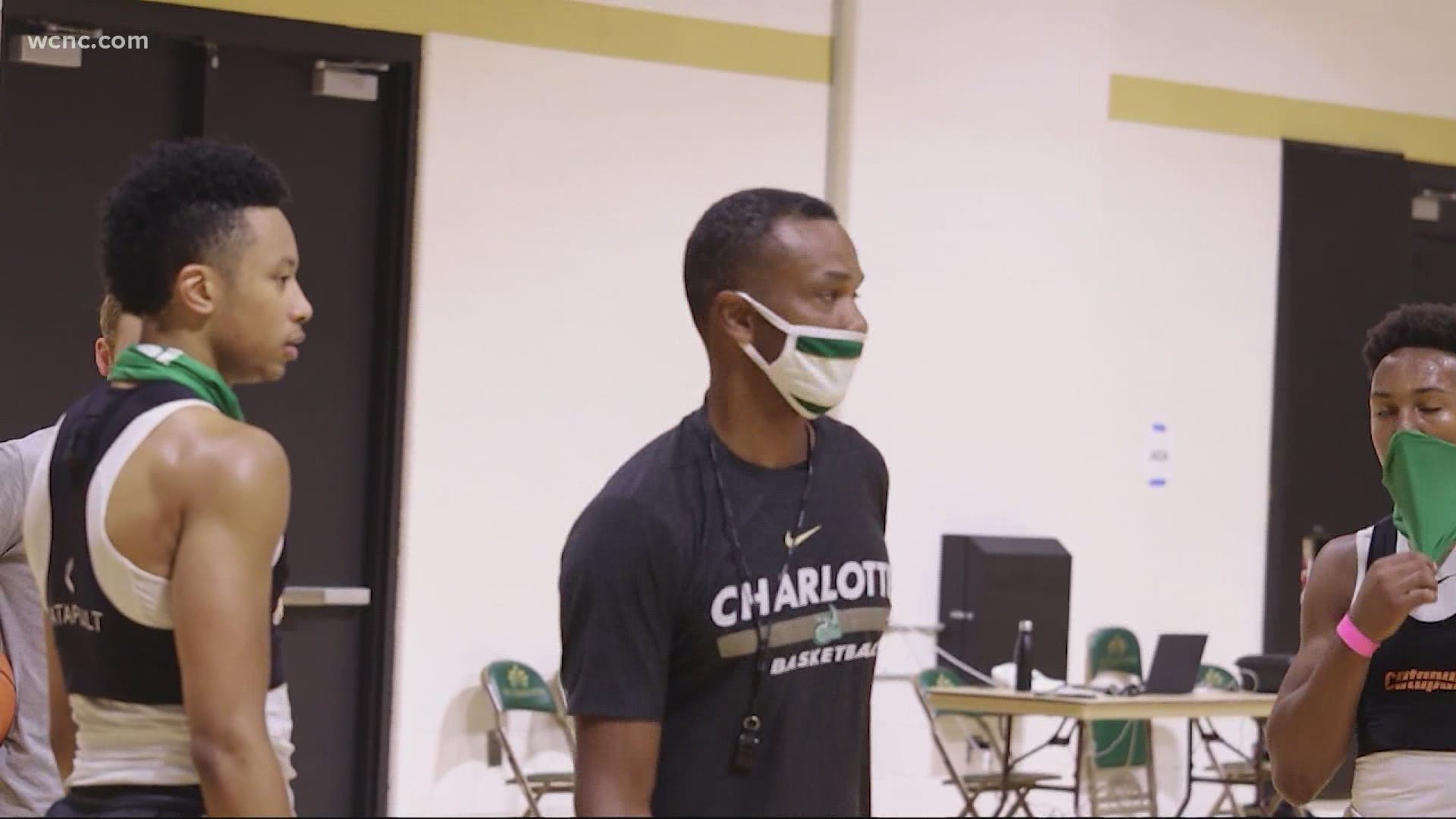 Charlotte Men's Basketball team slowly getting players back to the practice court