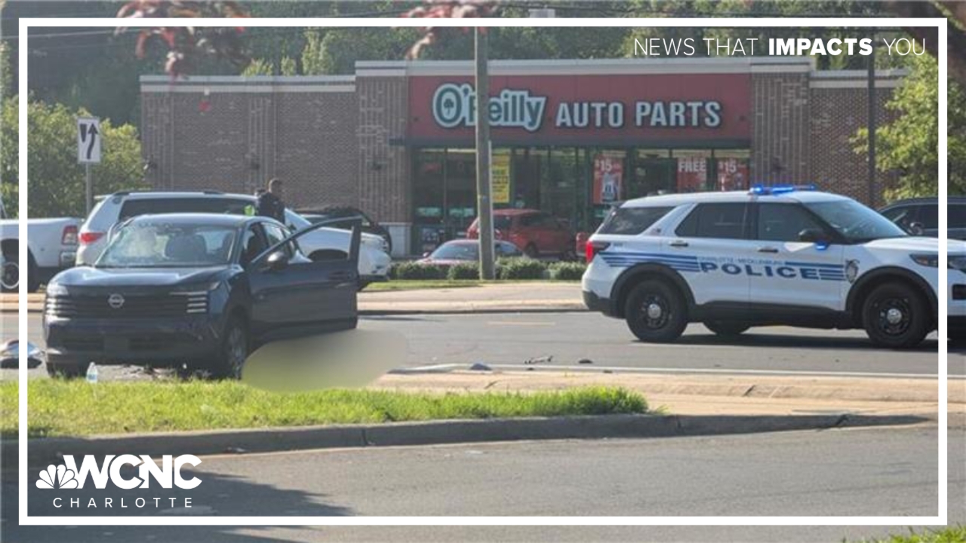 The crash happened on Albemarle Road near Hollirose Drive.