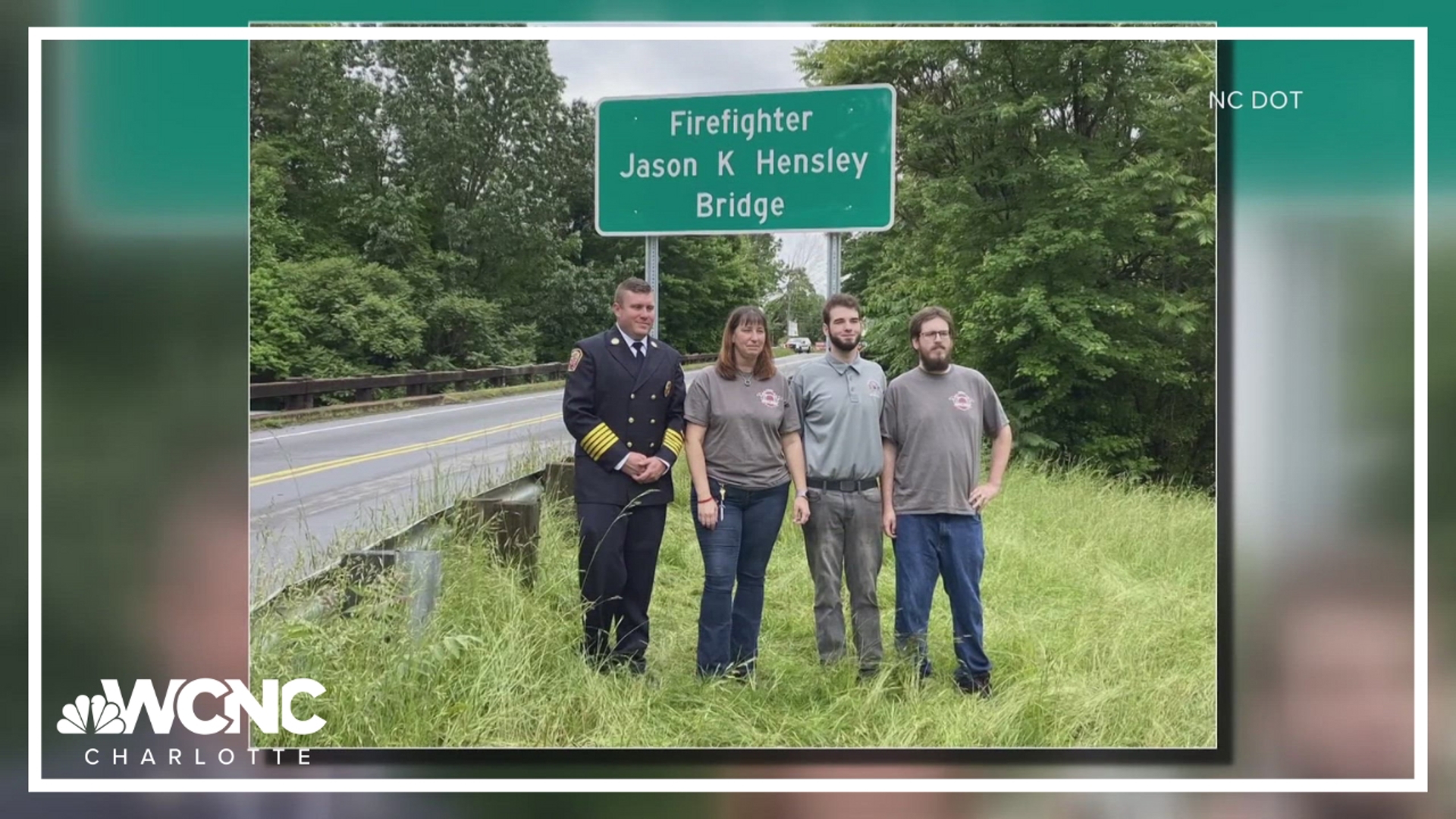 A Burke County bridge now bears the name of a firefighter killed while clearing storm debris in 2017.