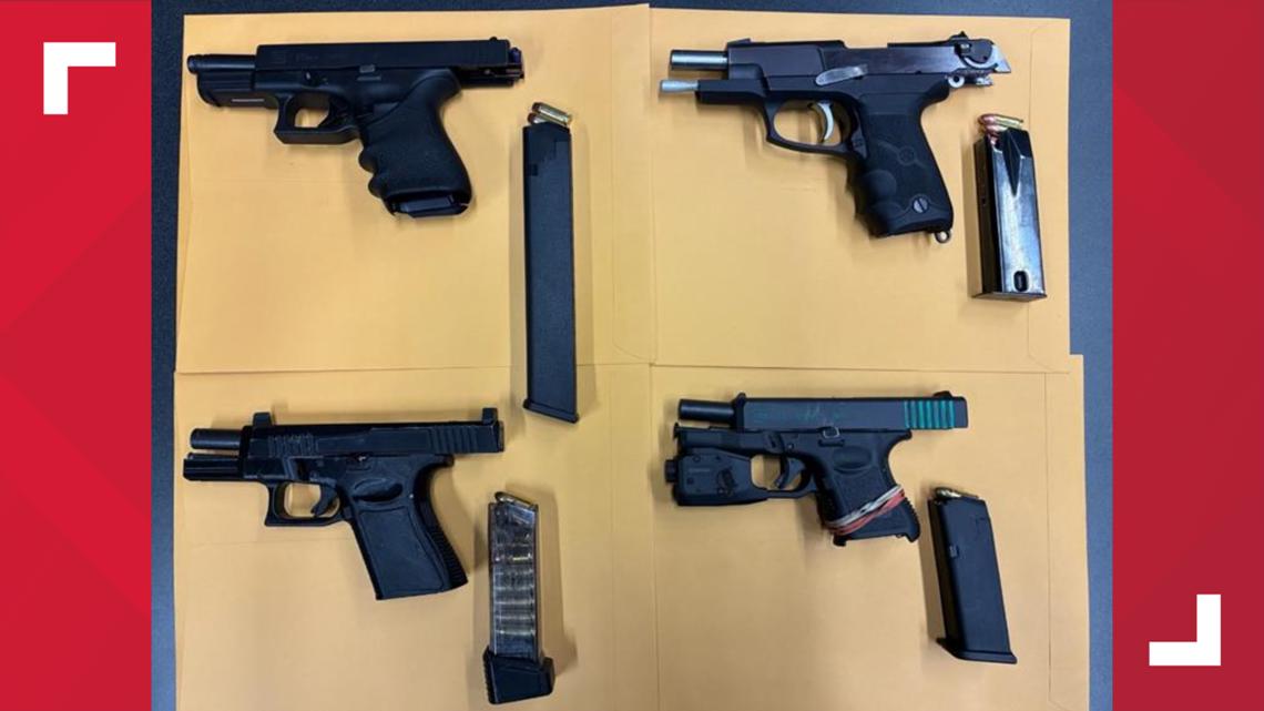CMPD arrests 4, including a juvenile, after traffic stop uncovers multiple firearms