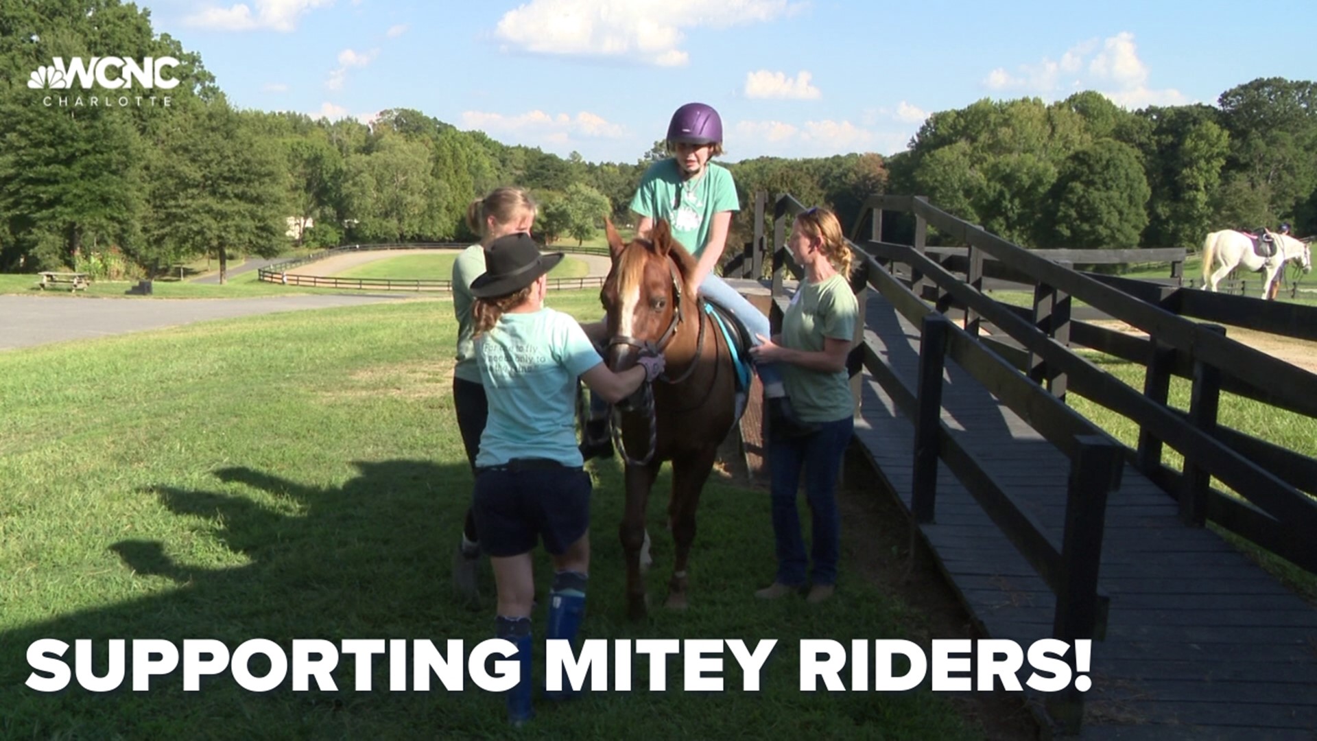 WCNC Charlotte's Carolyn Bruck tells us what the Mitey Riders is all about.