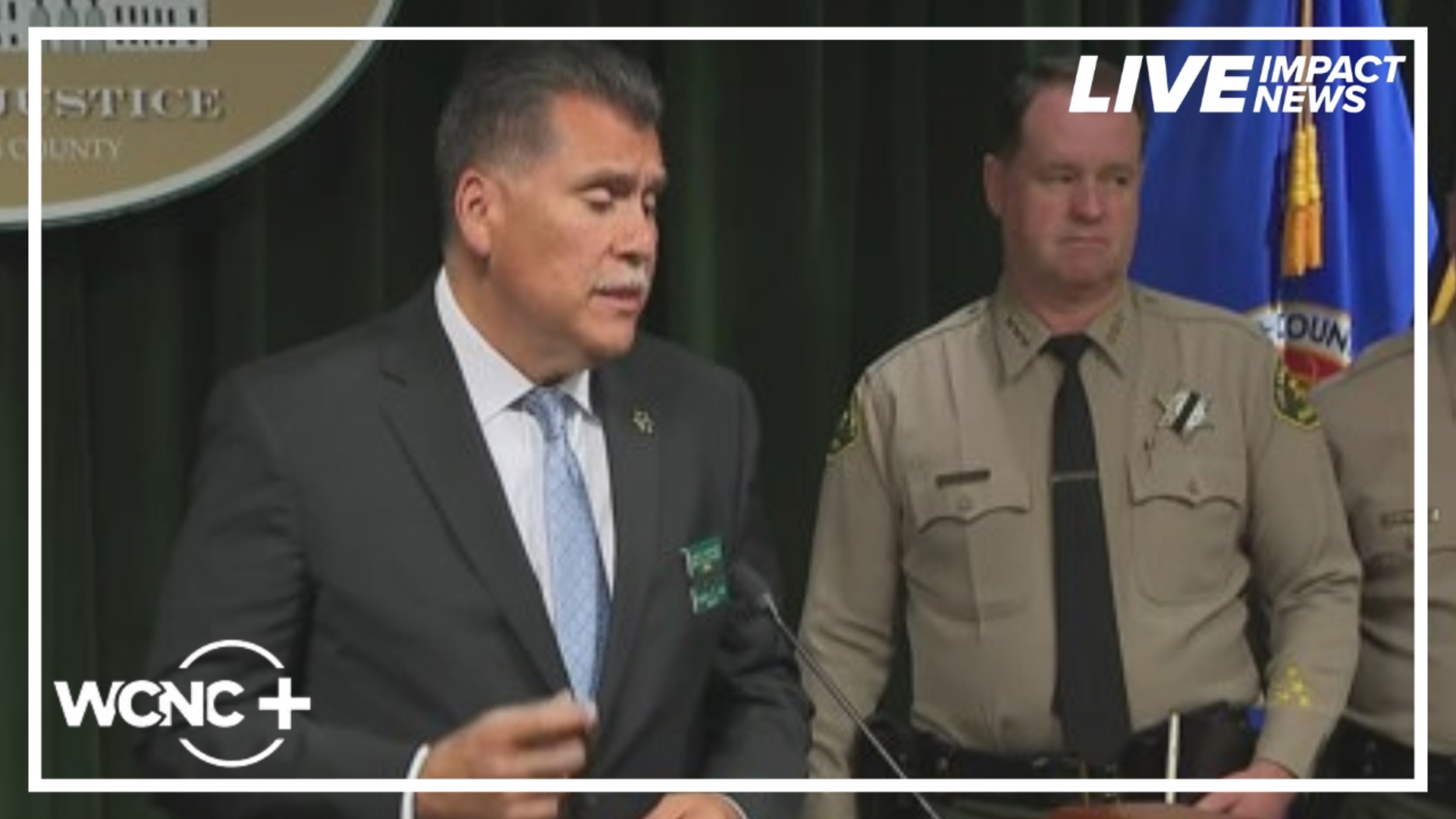 Three deputies were killed in an explosion after a grenade exploded on transport, officials say.