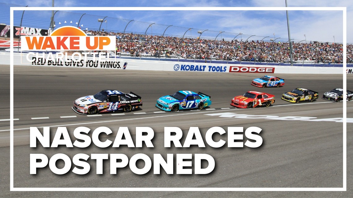 Charlotte NASCAR races postponed to Monday due to weather