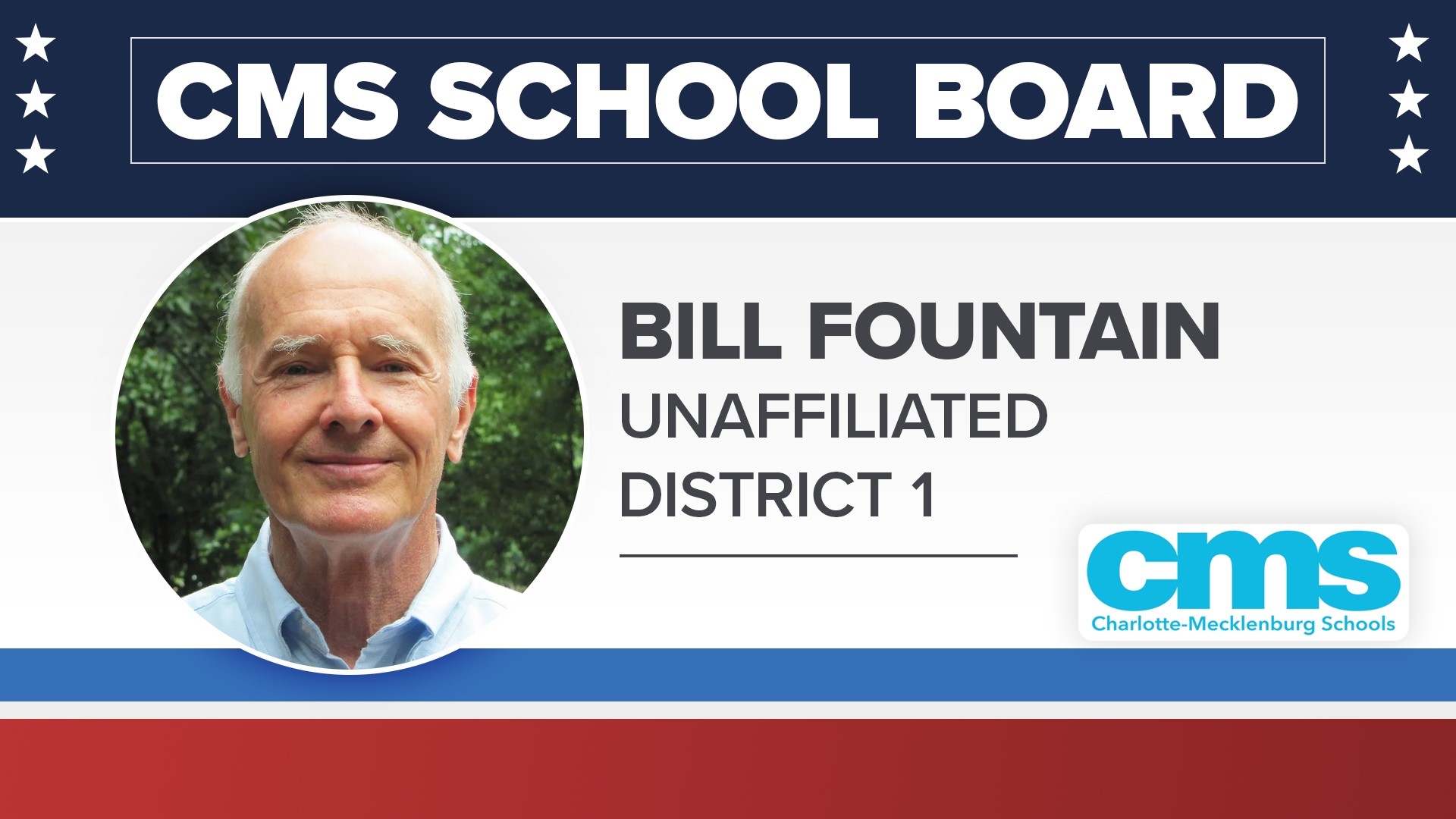 Bill Fountain is a former CMS teacher who is a regular fixture at school board meetings.