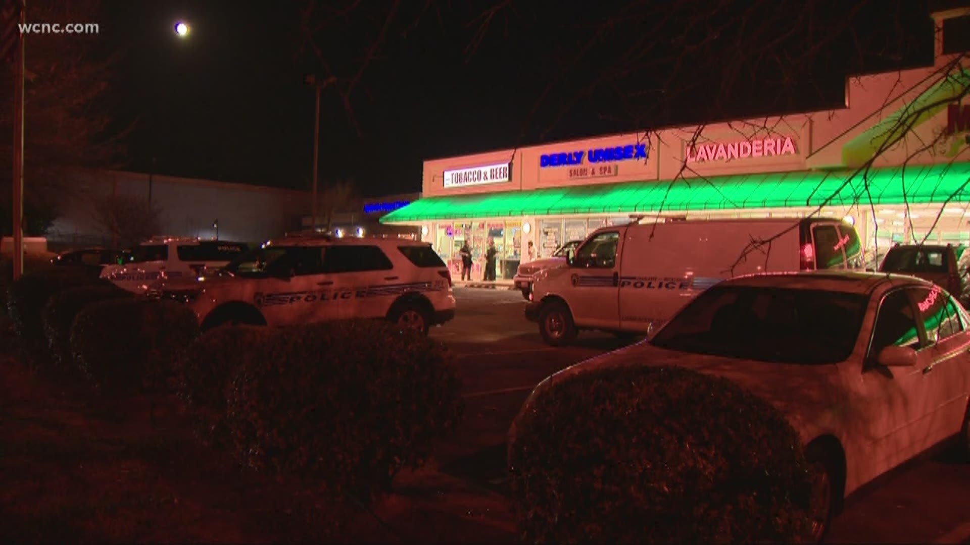 A person was shot in the chest in south Charlotte Saturday night, according to authorities.