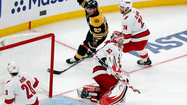 Bruins back home, beat Hurricanes 5-2 to force 7th game