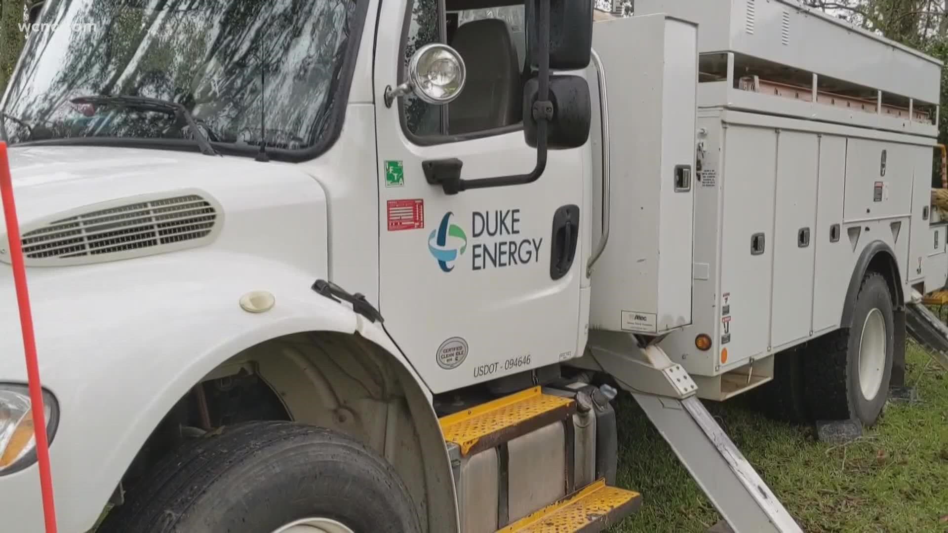 About 45 homes were impacted by the surge caused by an equipment failure, according to Duke Energy.