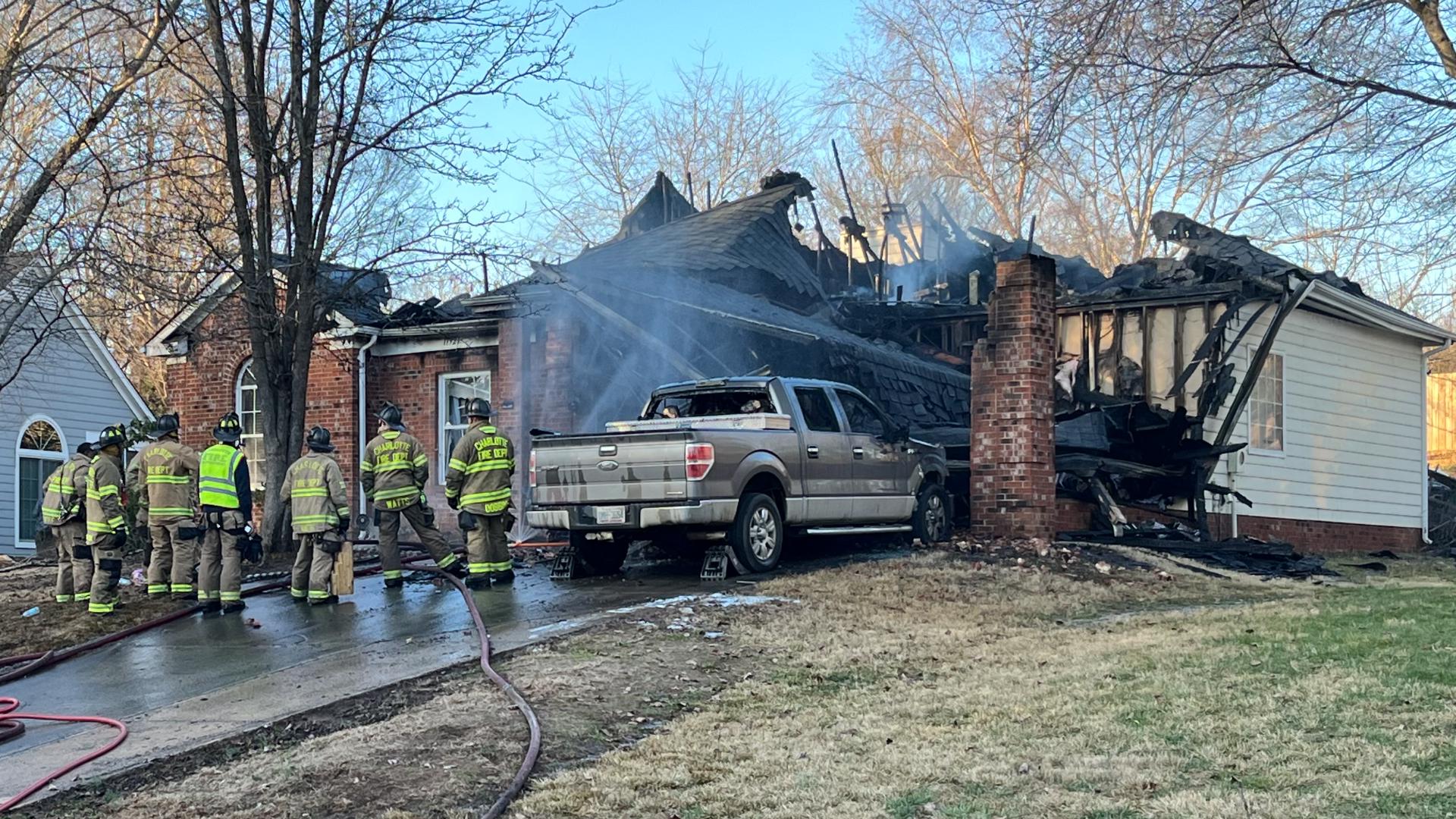 Charlotte house fire on Christmas Eve | wcnc.com