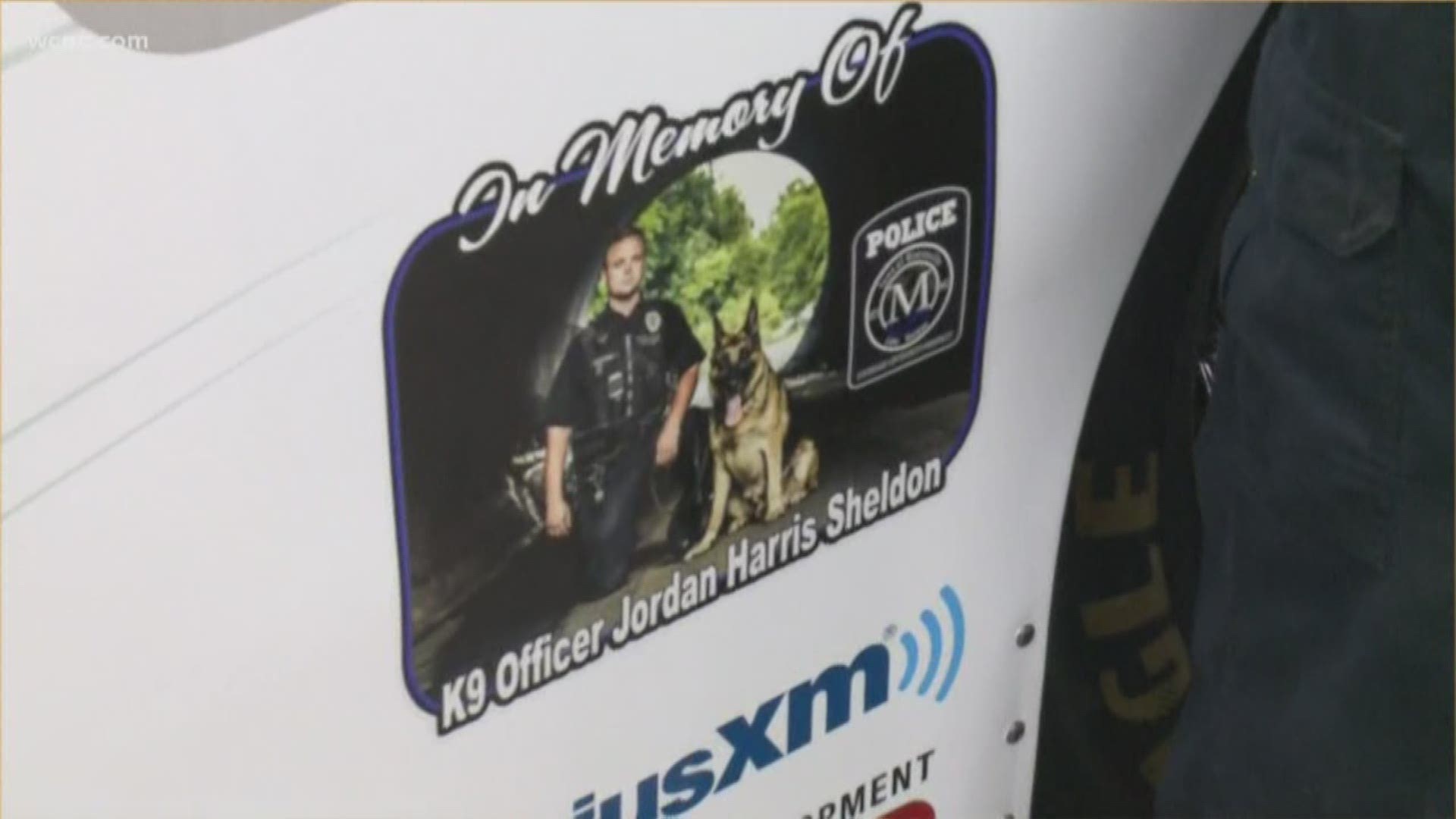 The NASCAR community is rallying around fallen Mooresville Police Officer Jordan Sheldon, who was killed in the line of duty earlier this month.