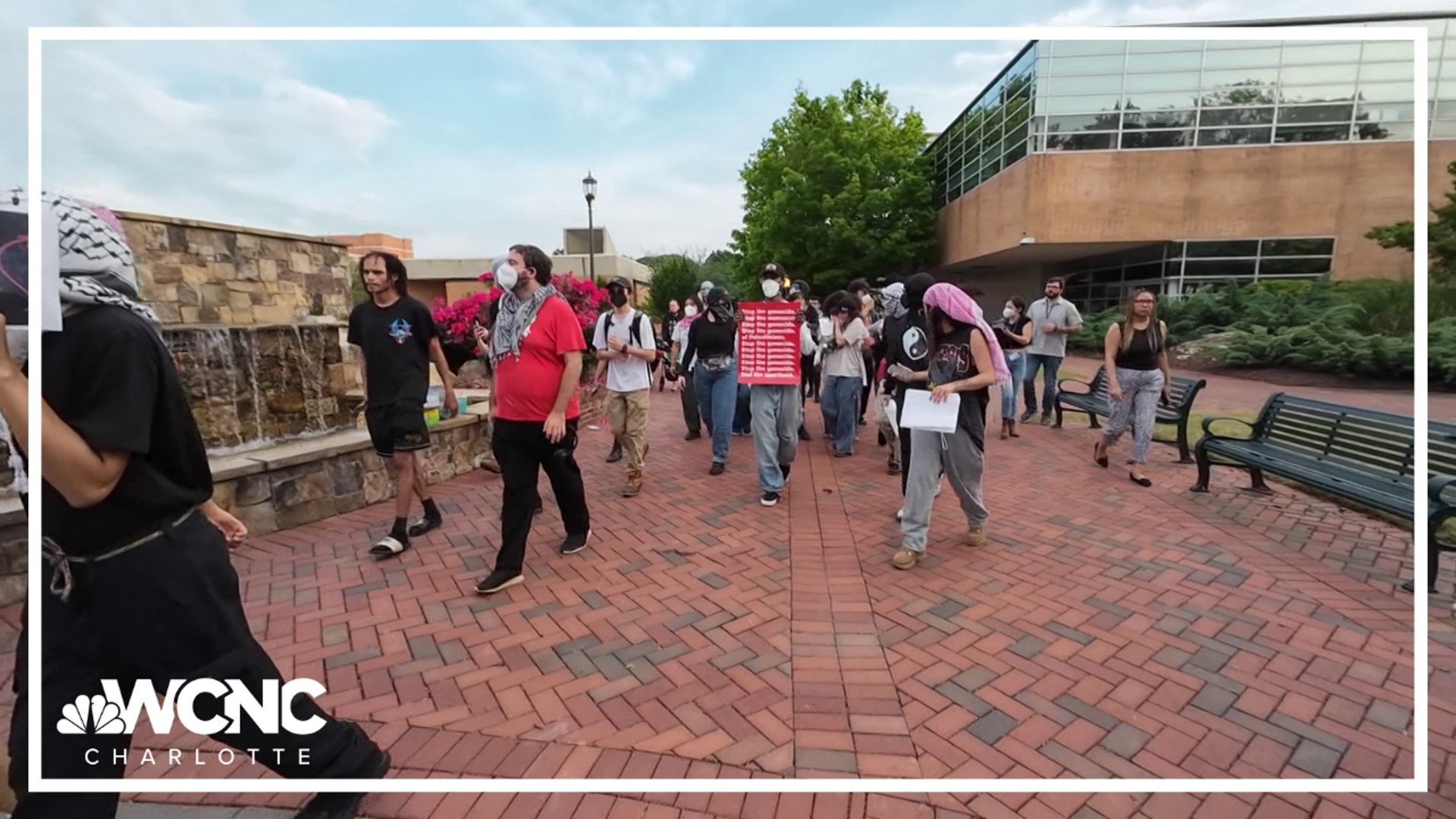 One person was arrested when a pro-Palestine encampment at UNC Charlotte was removed on Tuesday, university officials confirmed.