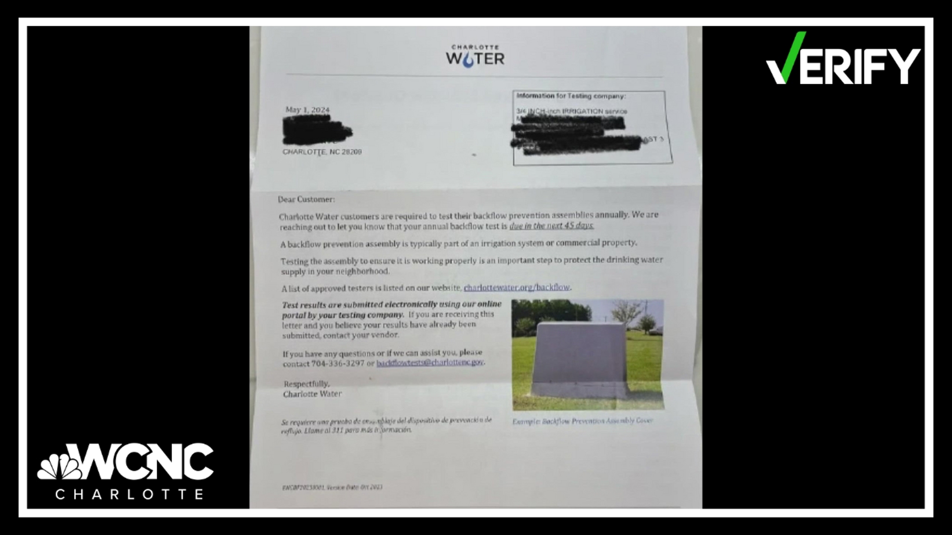 Some homeowners have received a letter saying they are due for an annual inspection they need to schedule themselves.