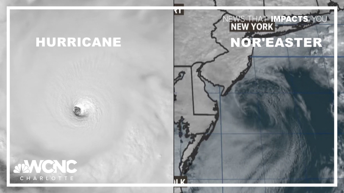 What's the difference between a nor'easter and a hurricane? | wcnc.com