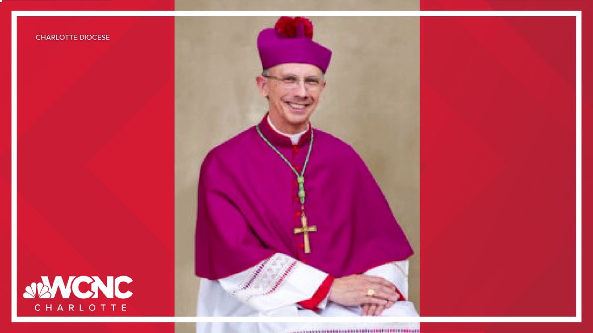 The Diocese of Charlotte said 67-year-old Bishop Peter Jugis is stepping down to health reasons.