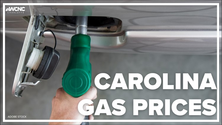 Gas prices dropping in the Carolinas