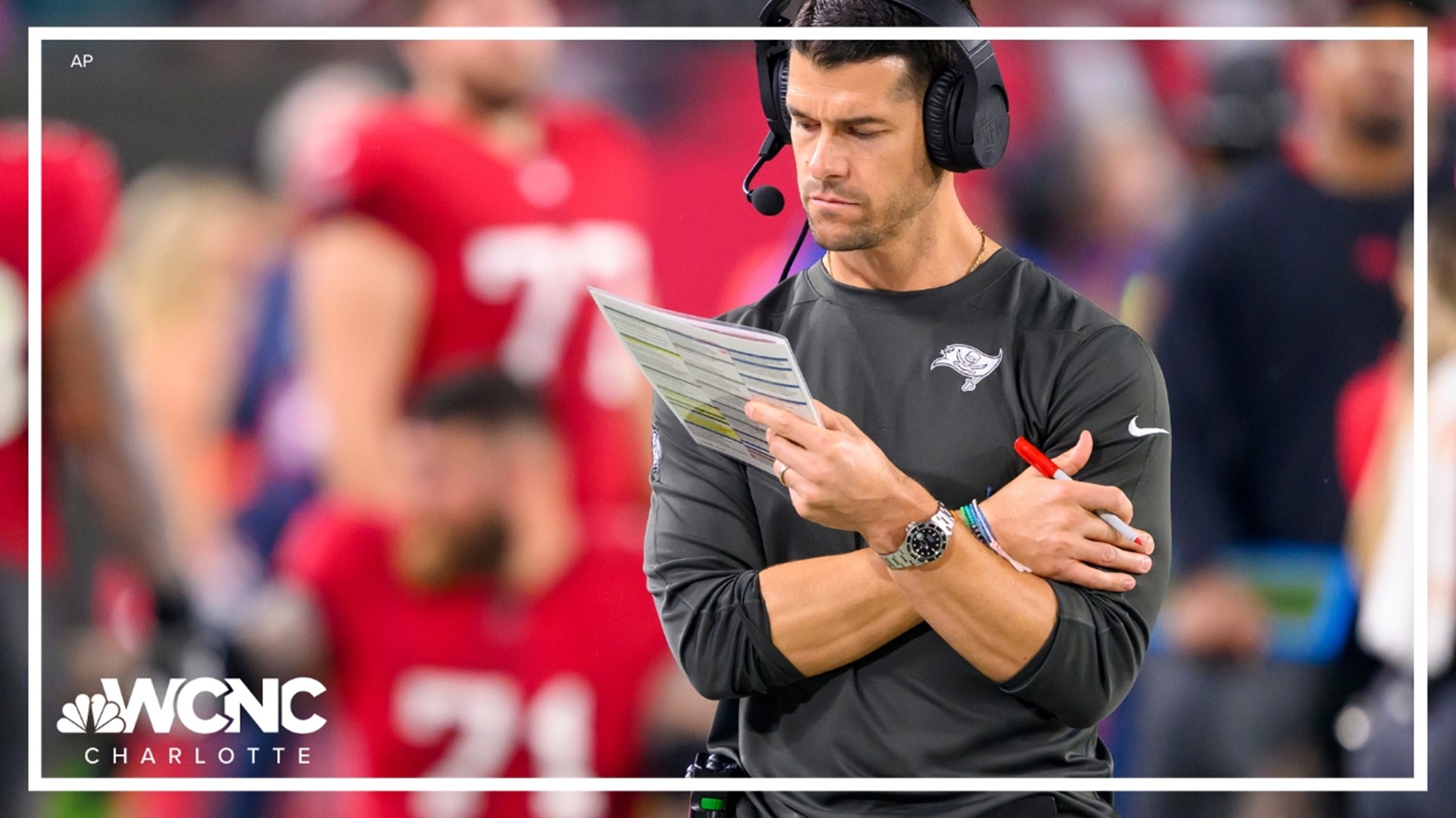 Current offensive coordinator for the Tampa Bay Buccaneers will reportedly be the next head coach of the Carolina Panthers.