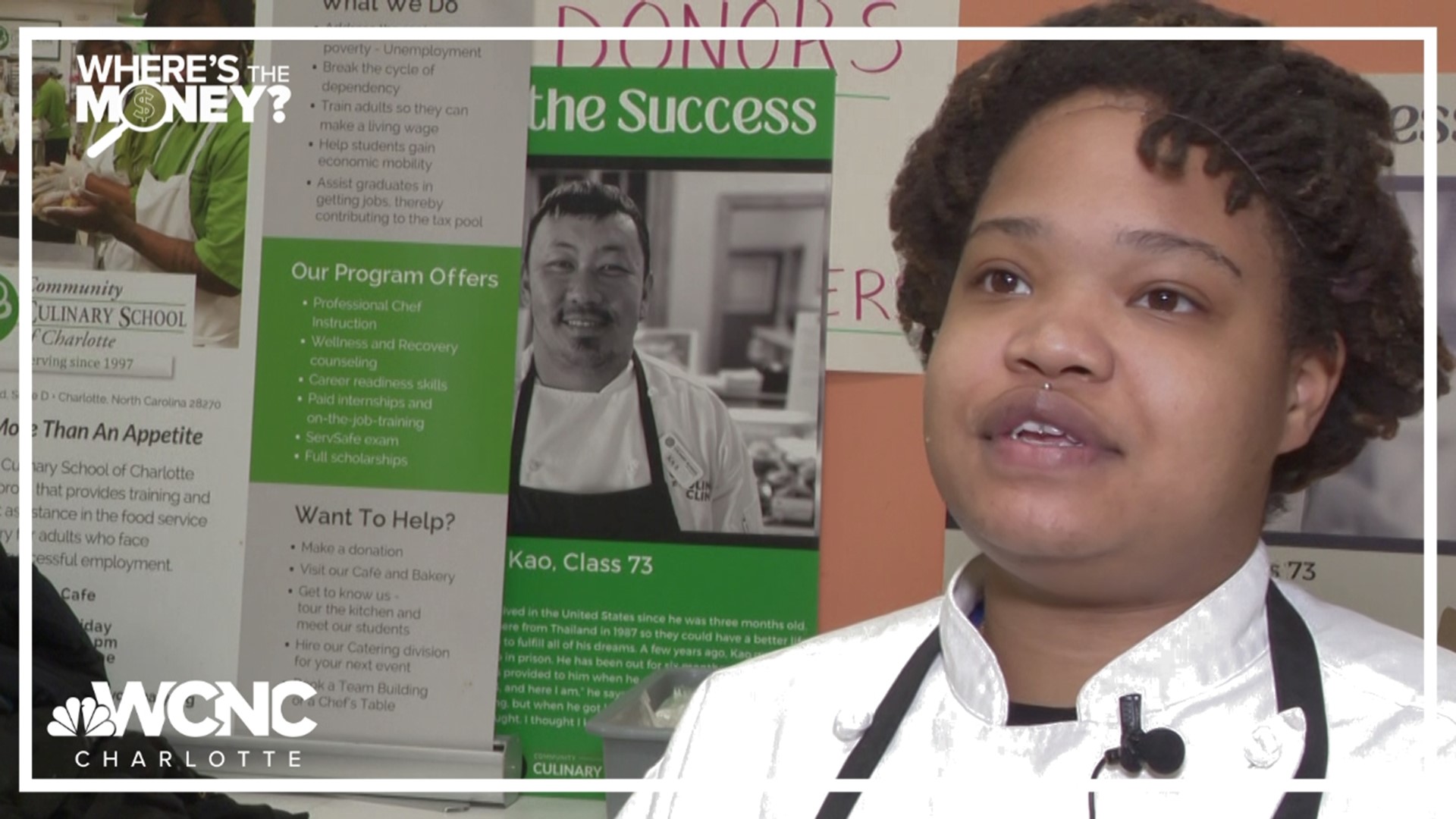 The Community Culinary School of Charlotte assists adults who have faced barriers to long-term employment get ahead in a professional kitchen.