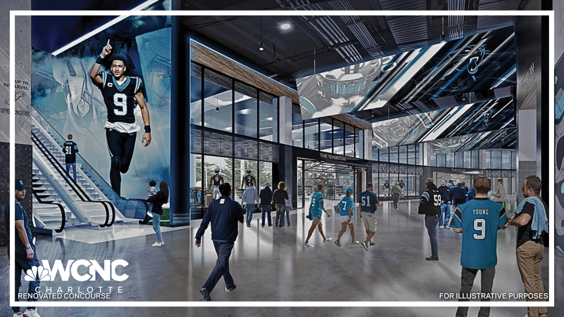 The renovation includes new seats, improved accessibility to the stadium, improved lighting and a reimagined pavilion that can be used as a community gathering spot.