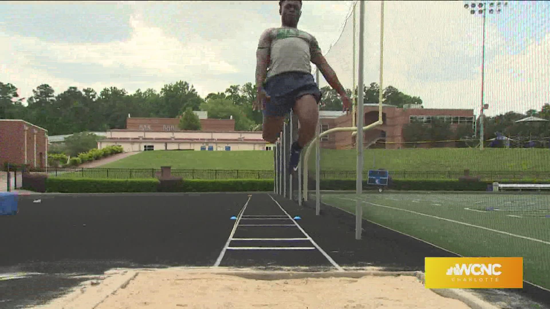 Speed and skill are required to do the long and triple jump