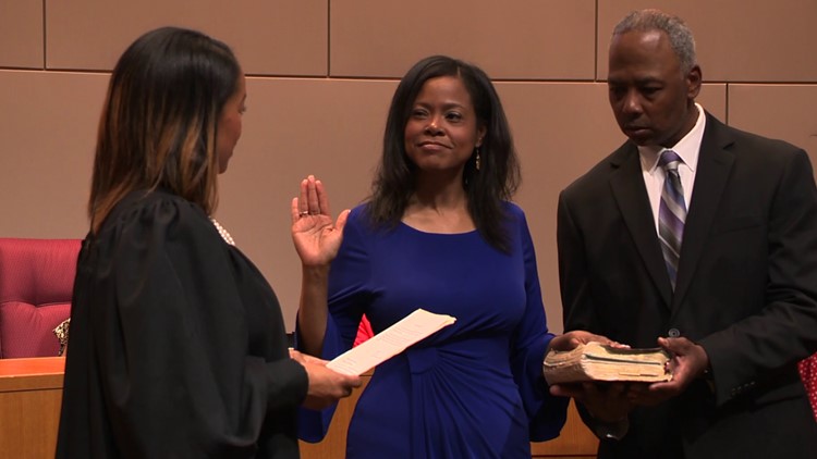 Crystal Hill sworn in as CMS superintendent at Tuesday's board meeting