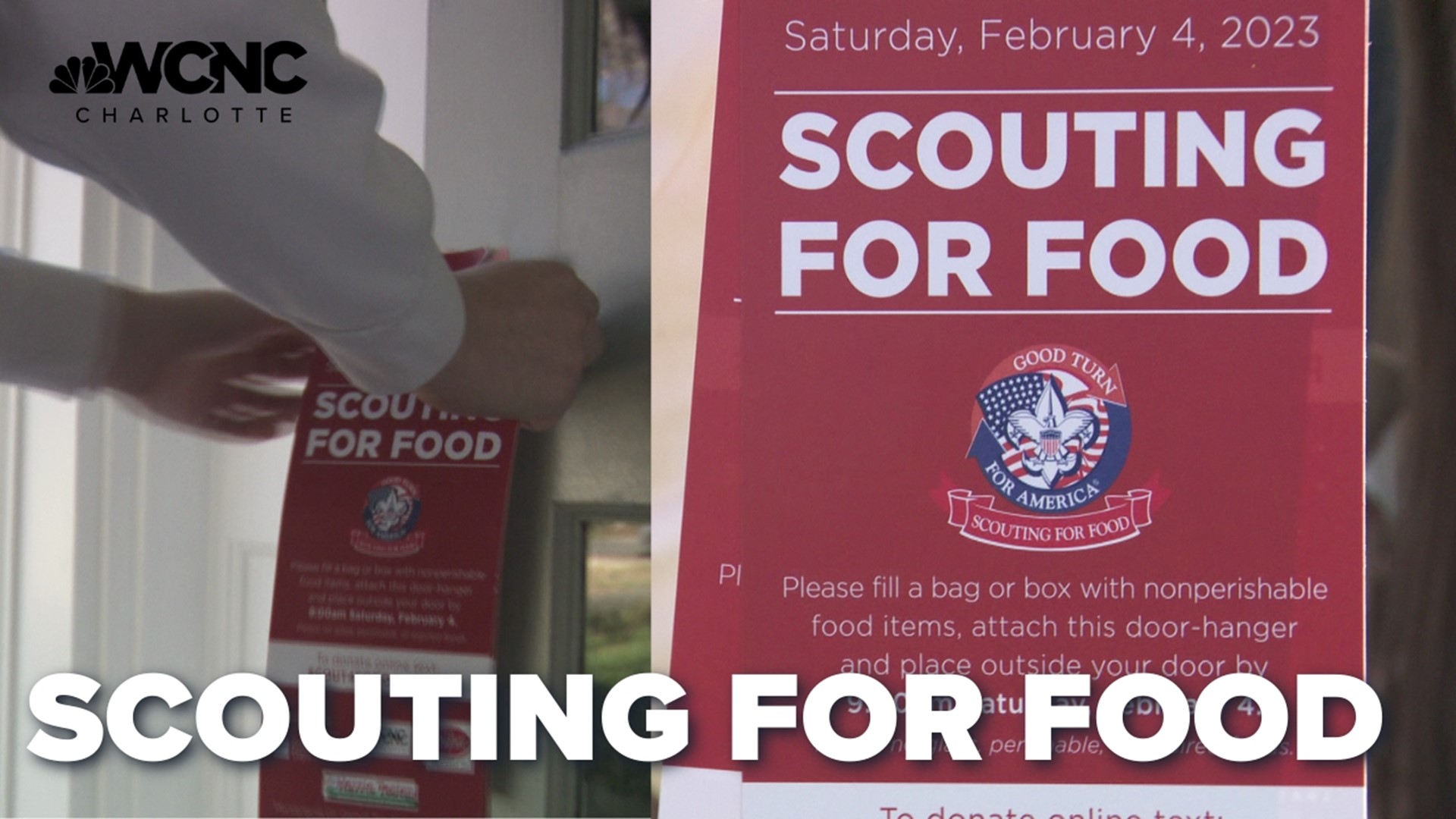 Troop 3, a girl's troop in Charlotte, kicked off their 'Scouting for Food' initiative!