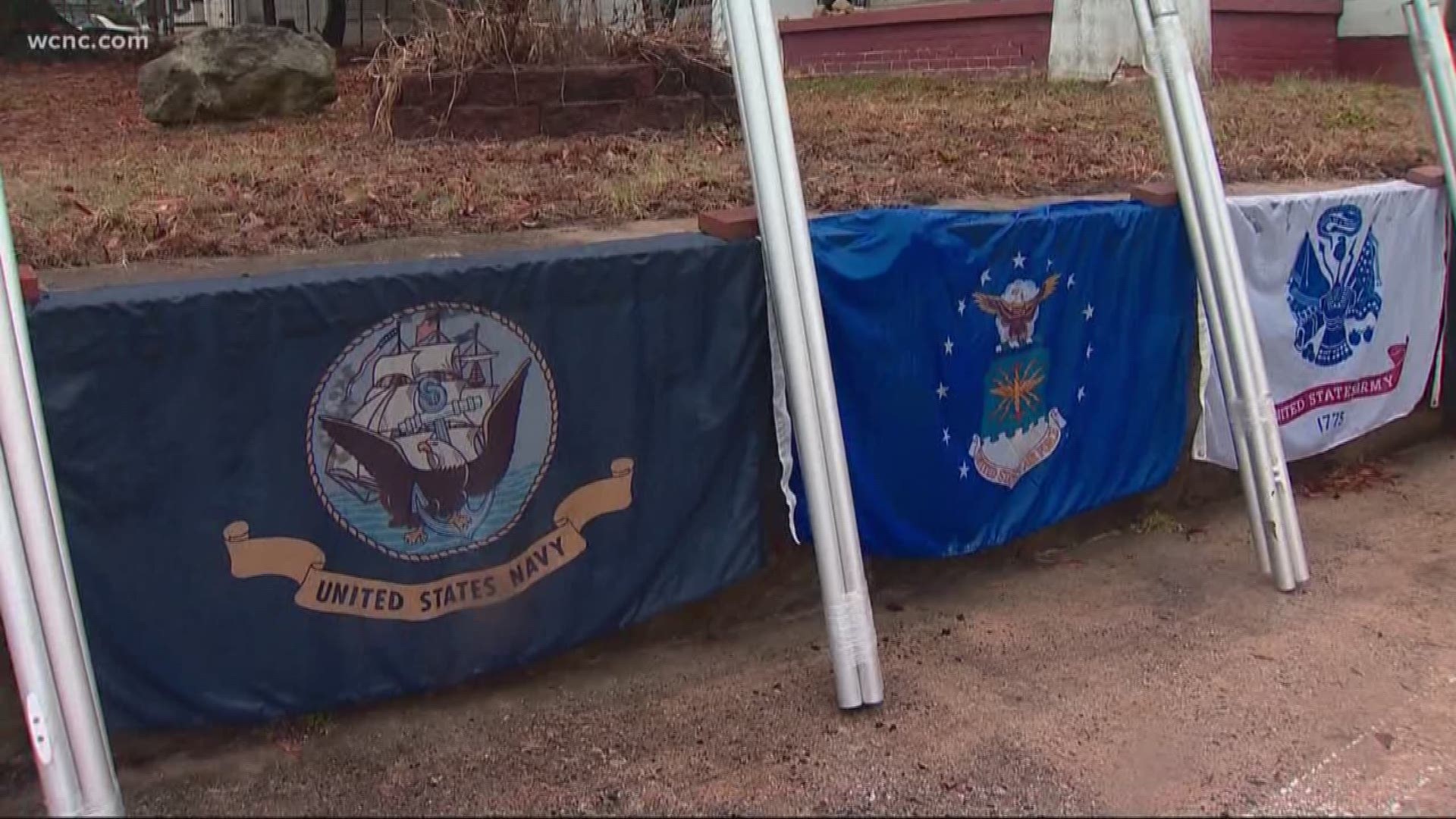 A veteran in Gastonia is missing his Marine Corps flag after he said someone stole it off the pole in his front yard.