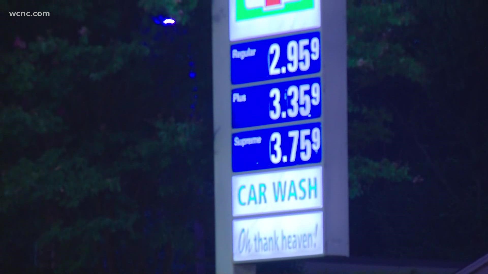 Kendall Morris takes a closer look at the hurricane's impact on gas prices in the Carolinas.