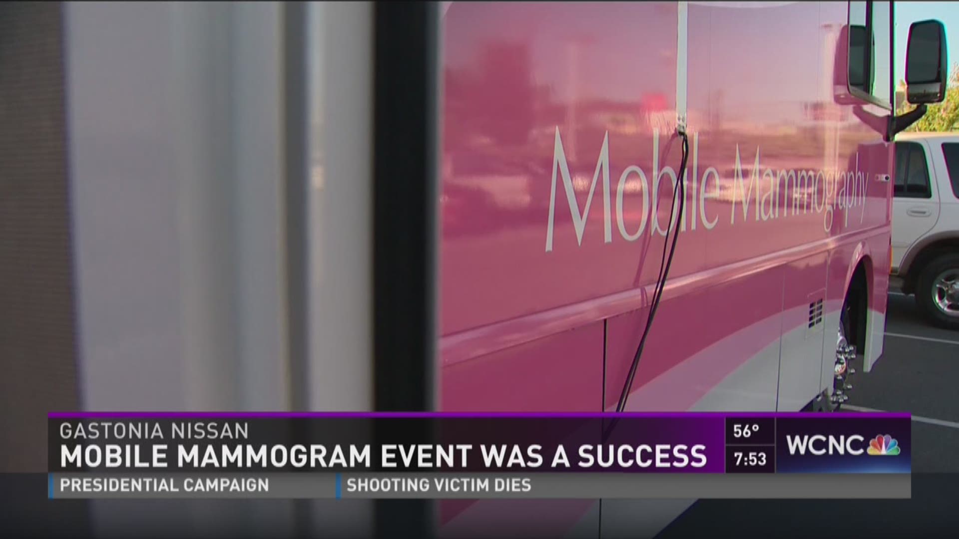 A mobile mammogram event at Gastonia Nissan was a wonderful success with many women receiving breast cancer screenings.