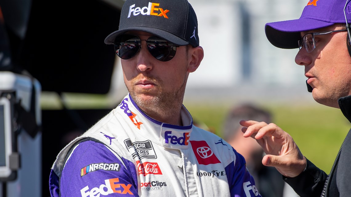 Denny Hamlin penalized for crashing Ross Chastain at Phoenix | wcnc.com