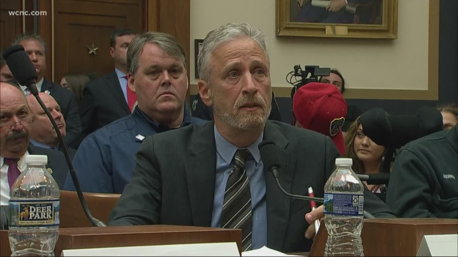 Comedian Jon Stewart slammed Congress Tuesday for not supporting 9/11 first responders. Stewart pleaded for lawmakers to re-authorities the victims' compensation fund to help those who saved countless lives during the deadliest attack in U.S. history.