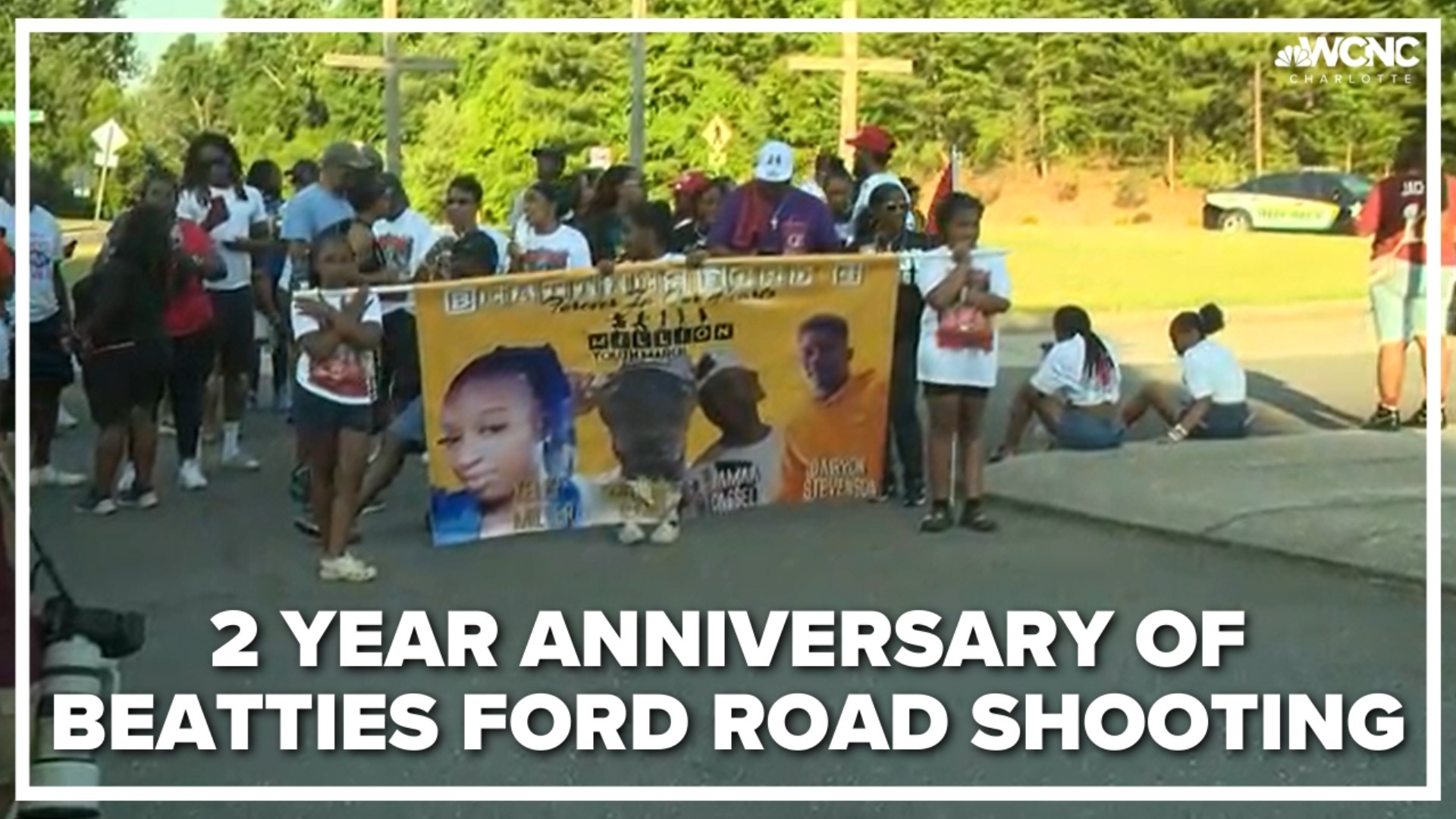Community members gathered at the shooting site on Wednesday to honor the victims and push for answers.