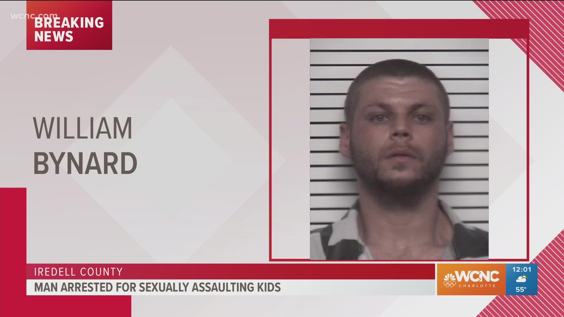 An Iredell County man is facing multiple charges after investigators said he kidnapped and assaulted multiple children.