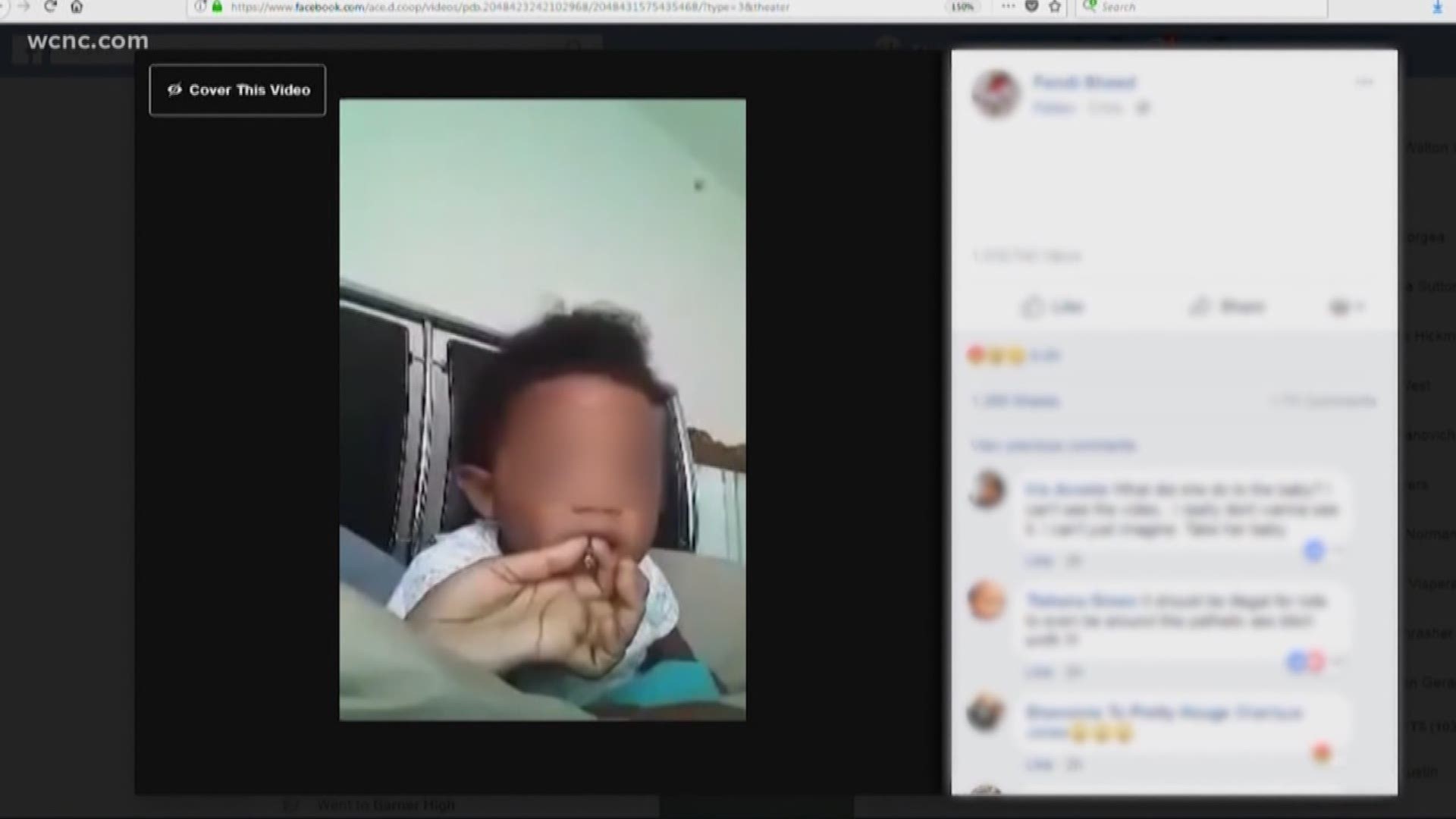 Facebook video shows baby smoking marijuana
