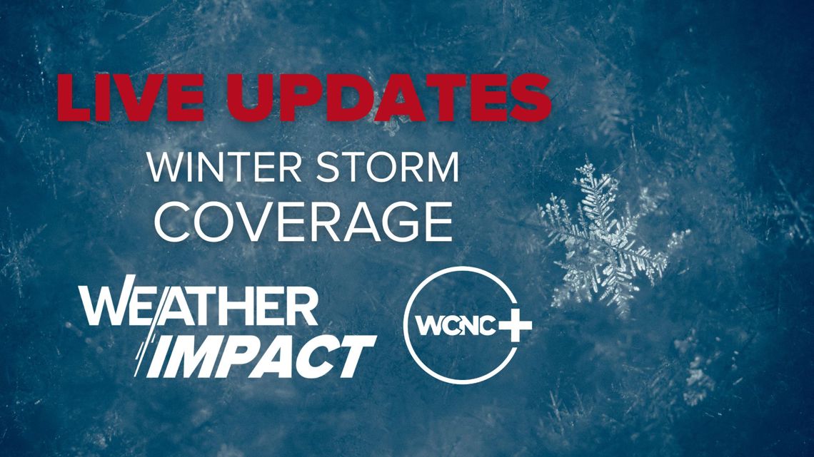 Stream live on WCNC+ | Ice storm coverage in Charlotte, across Carolinas