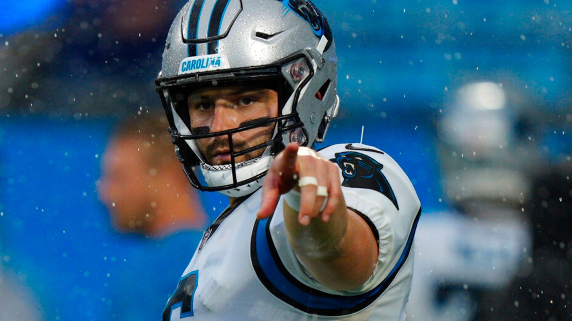 Buffalo Bills defensive end Boogie Basham (55) stands on the sideline  during an NFL preseason football game against the Carolina Panthers,  Saturday, Aug. 26, 2022, in Charlotte, N.C. (AP Photo/Brian Westerholt Stock