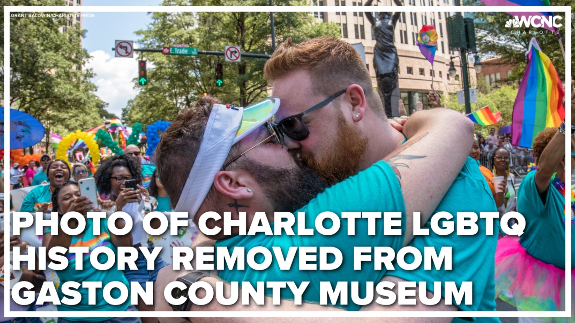 An exhibit highlighting photography will be without a photo taken during a Charlotte Pride event after a decision from the Gaston County manager.