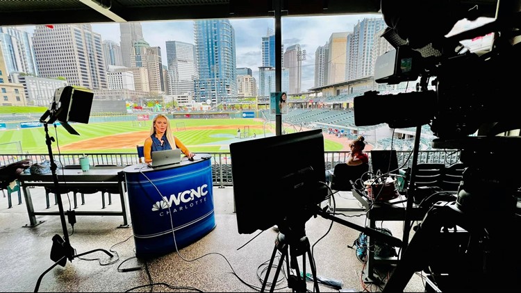 WCNC Charlotte celebrates the Charlotte Knights' opening day