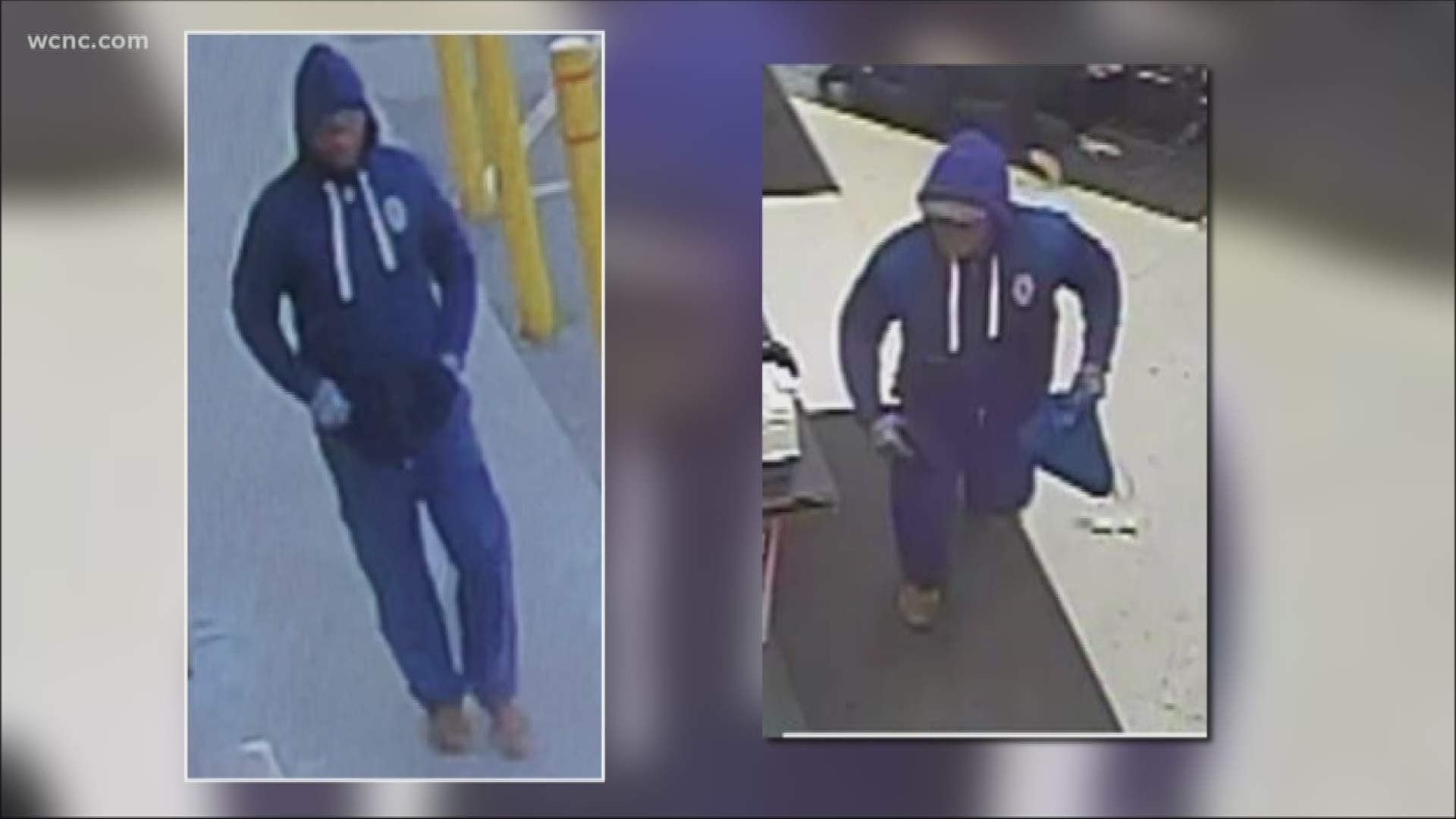 Surveillance images show man wanted for Advanced Auto Parts armed robbery Friday.