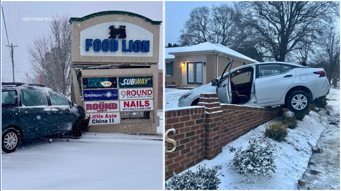 2 crashes reported in Gastonia as winter storm brings icy, dangerous conditions