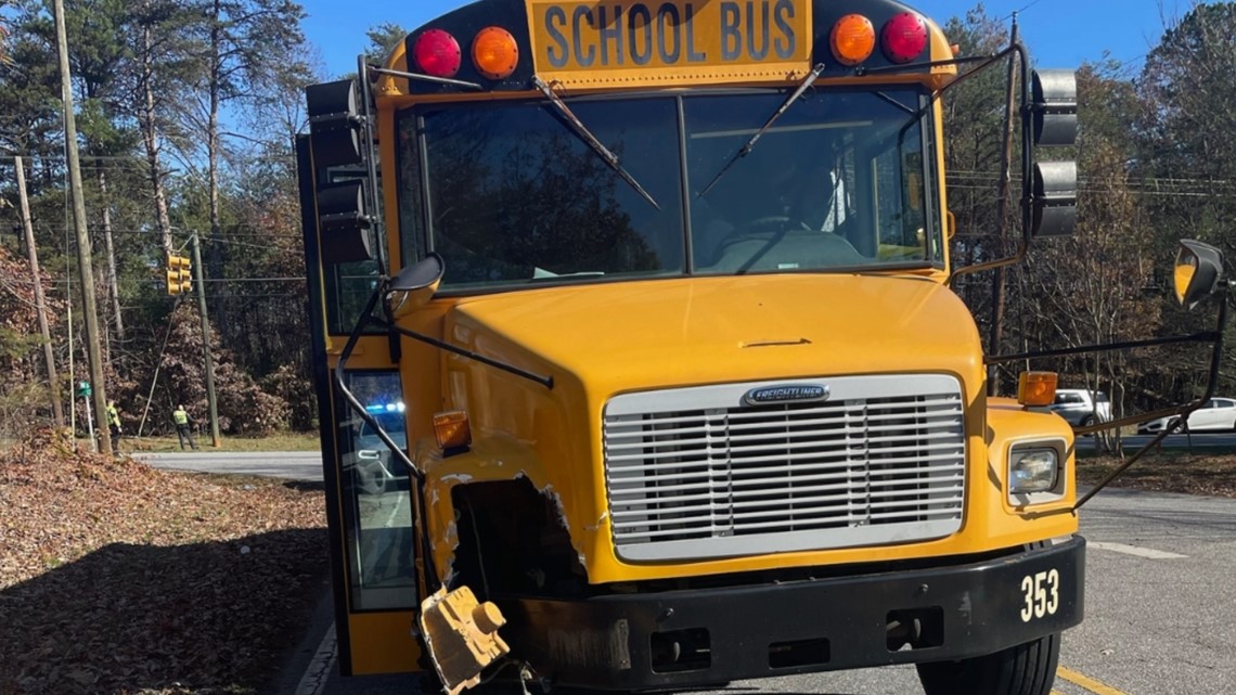 No one seriously injured after school bus accident in NC