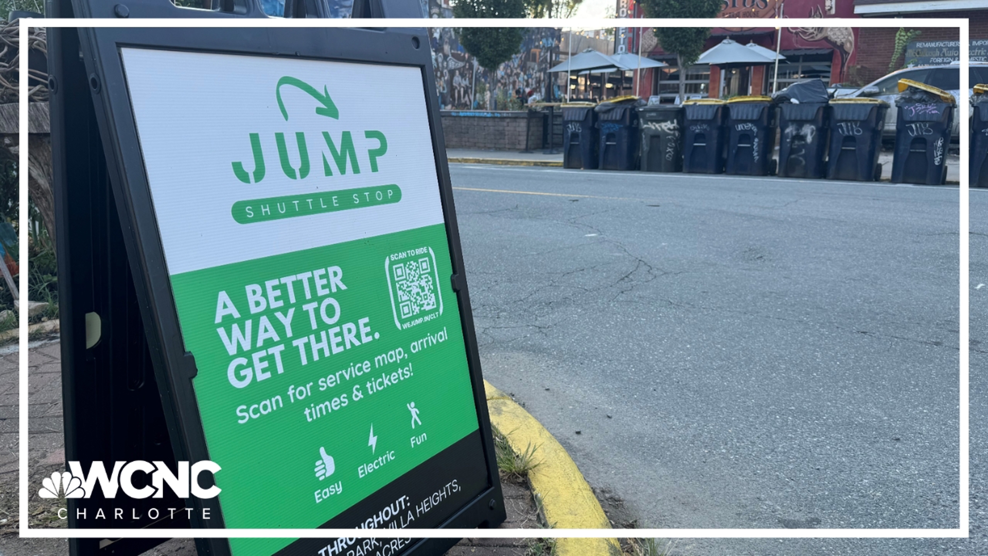 Jump Transit offers shuttles throughout Optimist Park, Villa Heights, NoDa, and Howie Acres for $3 per person for a one-way ride.